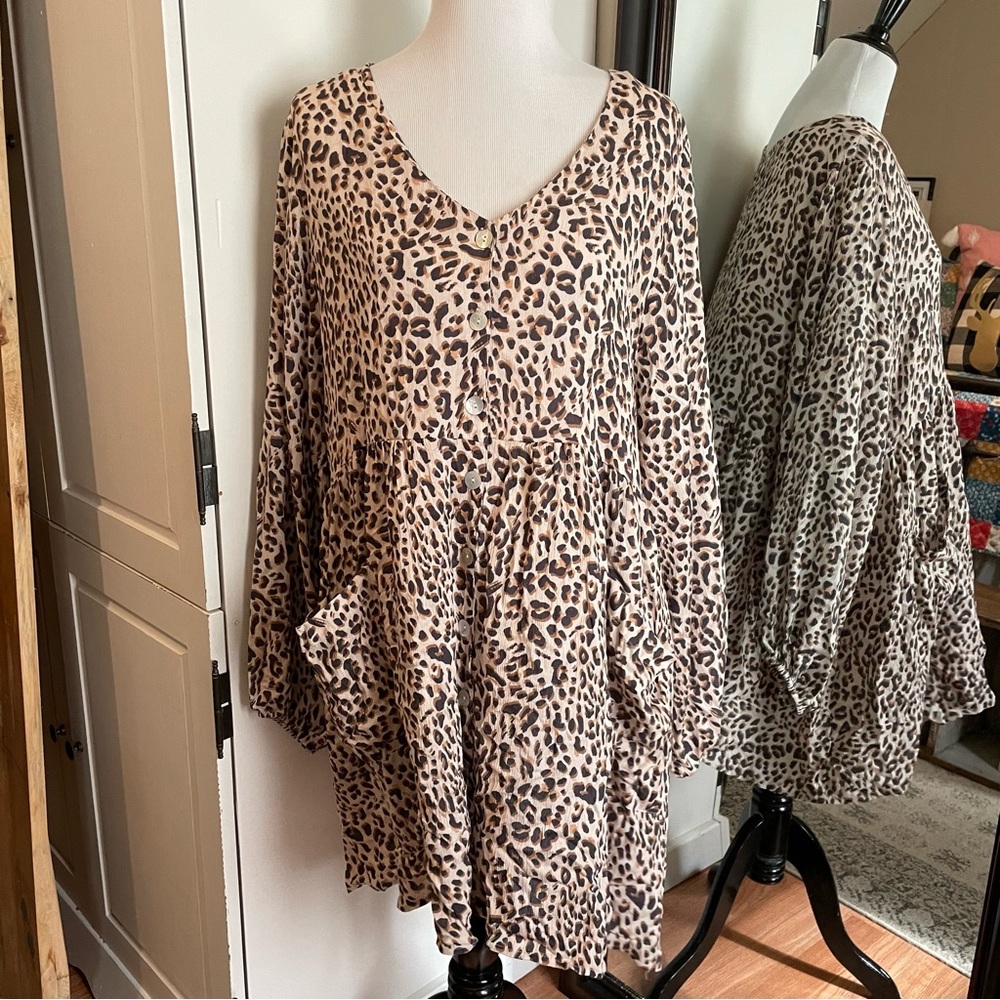 Meritt 2XL The Montana Leopard Shift Dress